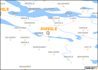 map of Piippola