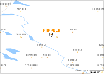 map of Piippola