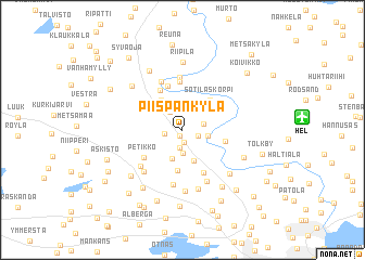 map of Piispankylä