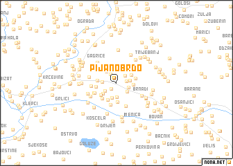 map of Pijano Brdo