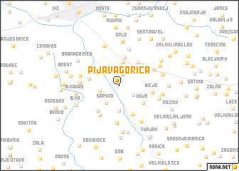 map of Pijava Gorica