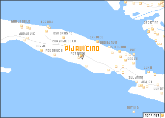 map of Pijavičino