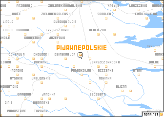 map of Pijawne Polskie