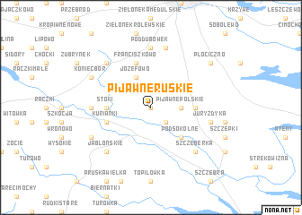 map of Pijawne Ruskie