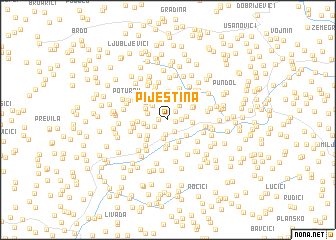 map of Pijestina