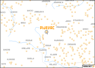 map of Pijevac