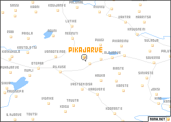 map of Pikajärve