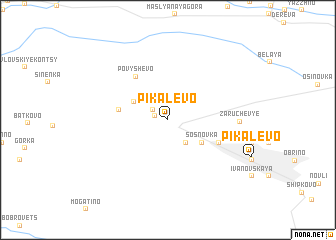 map of Pikalëvo