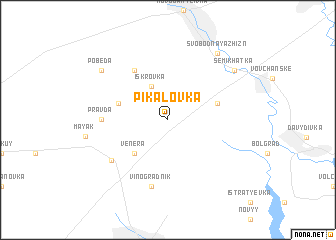 map of Pikalovka