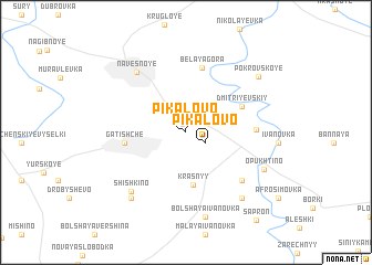 map of Pikalovo