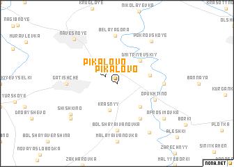 map of Pikalovo