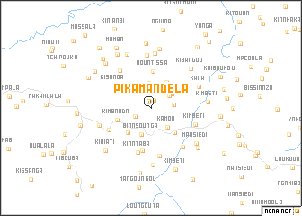 map of Pikamandéla