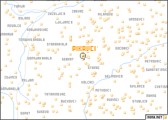 map of Pikavci