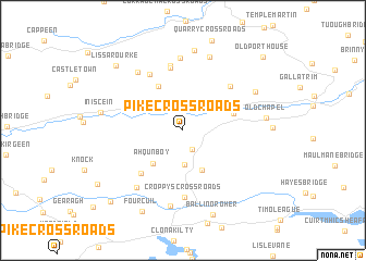 map of Pike Cross Roads