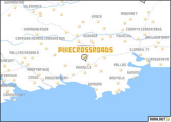 map of Pike Cross Roads