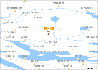 map of Pikka