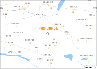 map of Pikkjärve