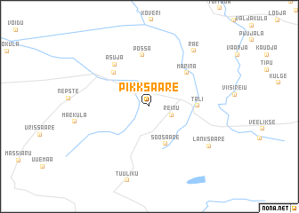 map of Pikksaare