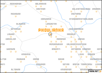 map of Pikouliánika