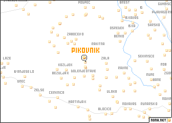 map of Pikovnik