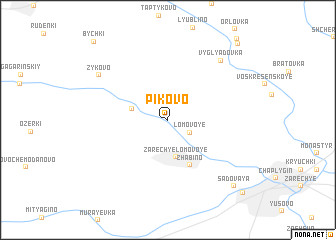 map of Pikovo