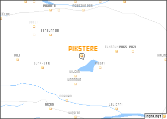 map of Pikstere