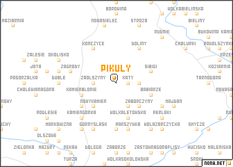 map of Pikuły