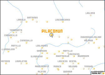 map of Pila Común