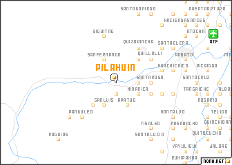 map of Pilahuín