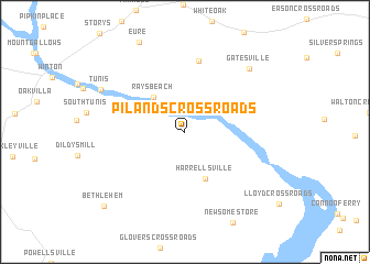 map of Pilands Crossroads