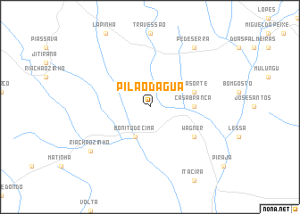 map of Pilão dʼÁgua