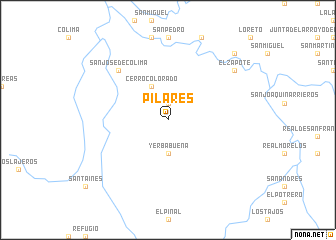 map of Pilares