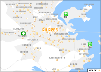 map of Pilares