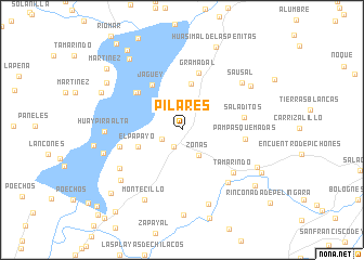 map of Pilares