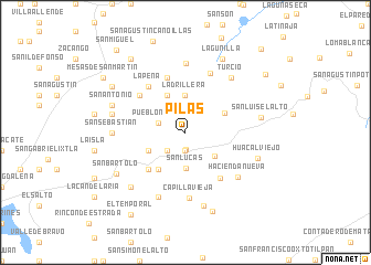 map of Pilas