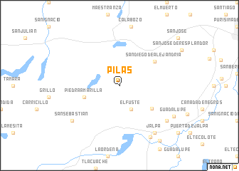 map of Pilas