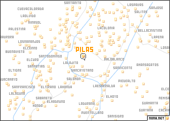 map of Pilas