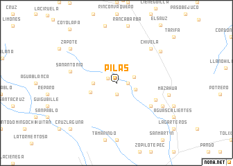 map of Pilas