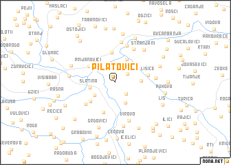 map of Pilatovići