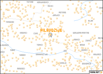 map of Pilavdžije