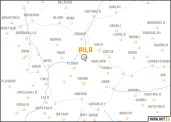 map of Pila