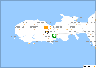 map of Pila