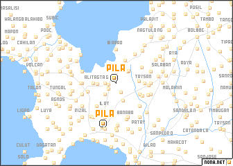 map of Pila