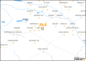 map of Piła
