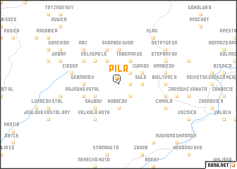 map of Píla