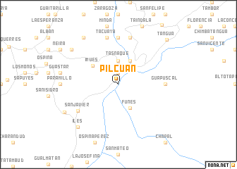 map of Pilcuán