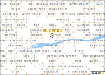 map of Pildenau