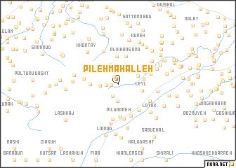 map of Pīleh Maḩalleh