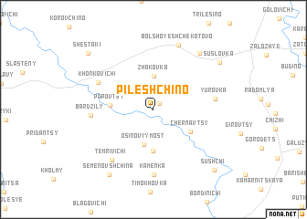 map of Pileshchino