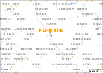 map of Piliamantas